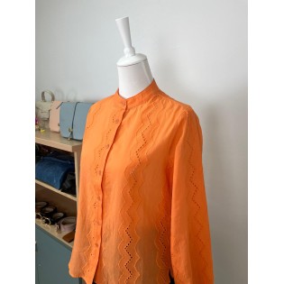 Blusa Naranja bordados
