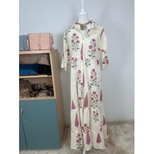 Vestido Flores Rosa