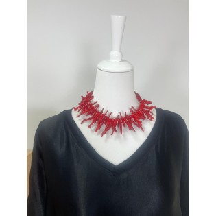 Collar Rojo Acrílico