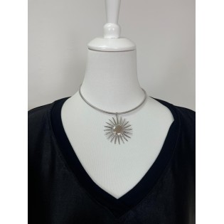 Chocker de Sol Plateado