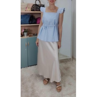 Falda Satinada Diamante